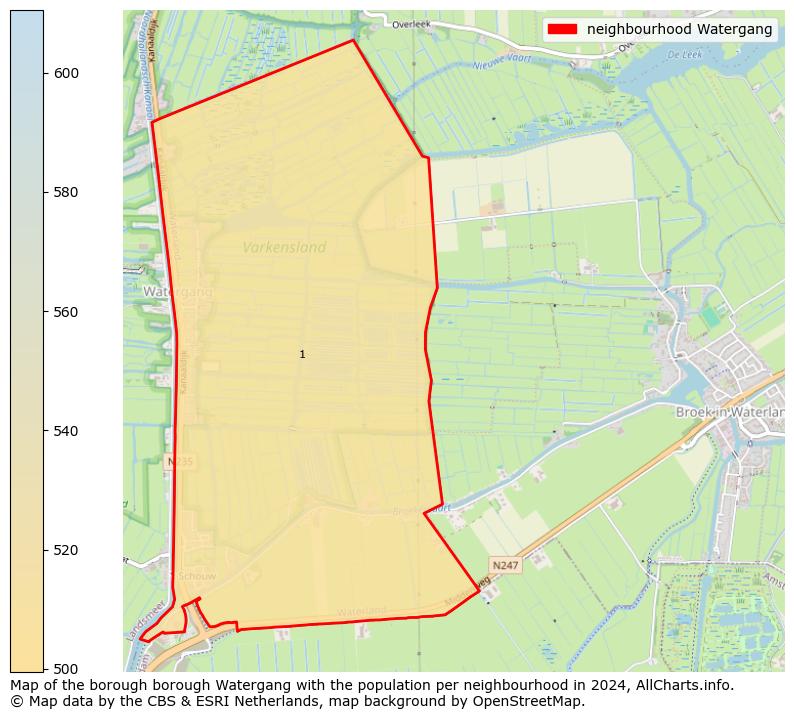 Image of the neighbourhood Watergang at the map. This image is used as introduction to this page. This page shows a lot of information about the population in the neighbourhood Watergang (such as the distribution by age groups of the residents, the composition of households, whether inhabitants are natives or Dutch with an immigration background, data about the houses (numbers, types, price development, use, type of property, ...) and more (car ownership, energy consumption, ...) based on open data from the Dutch Central Bureau of Statistics and various other sources!