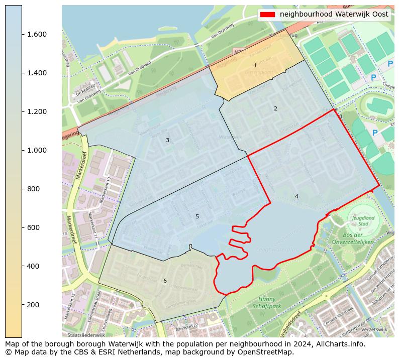 Image of the neighbourhood Waterwijk Oost at the map. This image is used as introduction to this page. This page shows a lot of information about the population in the neighbourhood Waterwijk Oost (such as the distribution by age groups of the residents, the composition of households, whether inhabitants are natives or Dutch with an immigration background, data about the houses (numbers, types, price development, use, type of property, ...) and more (car ownership, energy consumption, ...) based on open data from the Dutch Central Bureau of Statistics and various other sources!