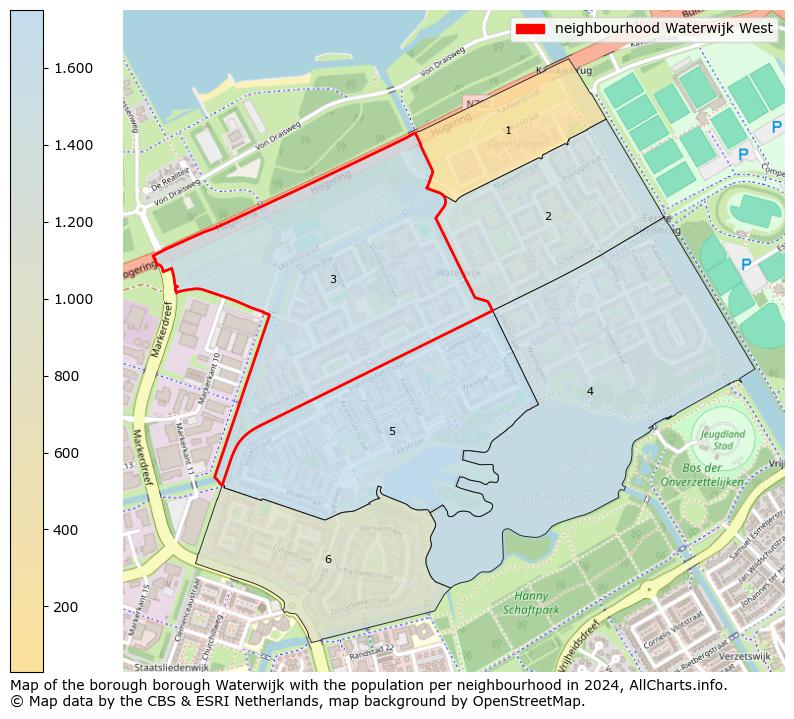 Image of the neighbourhood Waterwijk West at the map. This image is used as introduction to this page. This page shows a lot of information about the population in the neighbourhood Waterwijk West (such as the distribution by age groups of the residents, the composition of households, whether inhabitants are natives or Dutch with an immigration background, data about the houses (numbers, types, price development, use, type of property, ...) and more (car ownership, energy consumption, ...) based on open data from the Dutch Central Bureau of Statistics and various other sources!