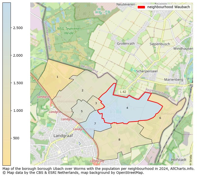 Image of the neighbourhood Waubach at the map. This image is used as introduction to this page. This page shows a lot of information about the population in the neighbourhood Waubach (such as the distribution by age groups of the residents, the composition of households, whether inhabitants are natives or Dutch with an immigration background, data about the houses (numbers, types, price development, use, type of property, ...) and more (car ownership, energy consumption, ...) based on open data from the Dutch Central Bureau of Statistics and various other sources!