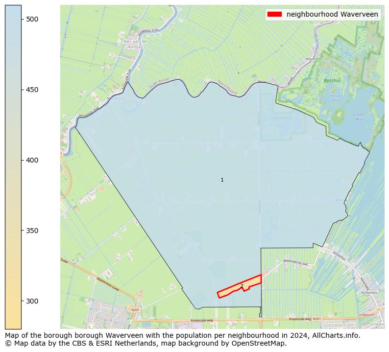 Image of the neighbourhood Waverveen at the map. This image is used as introduction to this page. This page shows a lot of information about the population in the neighbourhood Waverveen (such as the distribution by age groups of the residents, the composition of households, whether inhabitants are natives or Dutch with an immigration background, data about the houses (numbers, types, price development, use, type of property, ...) and more (car ownership, energy consumption, ...) based on open data from the Dutch Central Bureau of Statistics and various other sources!