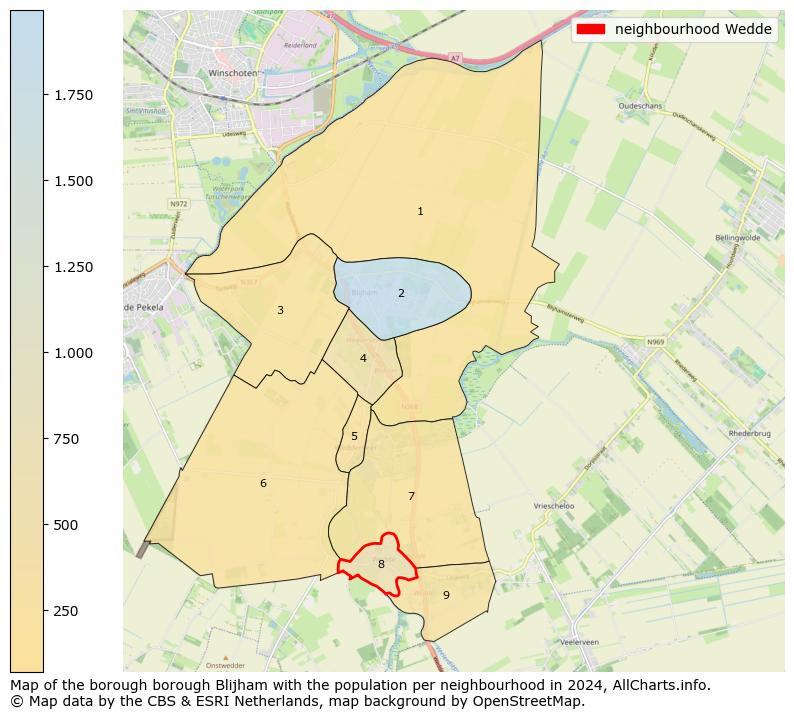 Image of the neighbourhood Wedde at the map. This image is used as introduction to this page. This page shows a lot of information about the population in the neighbourhood Wedde (such as the distribution by age groups of the residents, the composition of households, whether inhabitants are natives or Dutch with an immigration background, data about the houses (numbers, types, price development, use, type of property, ...) and more (car ownership, energy consumption, ...) based on open data from the Dutch Central Bureau of Statistics and various other sources!