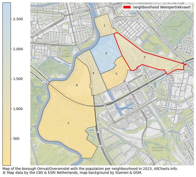 Map of the borough Omval/Overamstel with the population per neighbourhood in 2021. This page shows a lot of information about residents (such as the distribution by age groups, family composition, gender, native or Dutch with an immigration background, ...), homes (numbers, types, price development, use, type of property, ...) and more (car ownership, energy consumption, ...) based on open data from the Dutch Central Bureau of Statistics and various other sources!