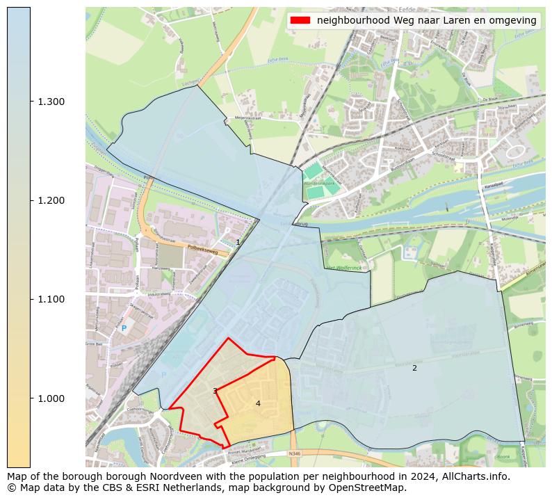 Image of the neighbourhood Weg naar Laren en omgeving at the map. This image is used as introduction to this page. This page shows a lot of information about the population in the neighbourhood Weg naar Laren en omgeving (such as the distribution by age groups of the residents, the composition of households, whether inhabitants are natives or Dutch with an immigration background, data about the houses (numbers, types, price development, use, type of property, ...) and more (car ownership, energy consumption, ...) based on open data from the Dutch Central Bureau of Statistics and various other sources!