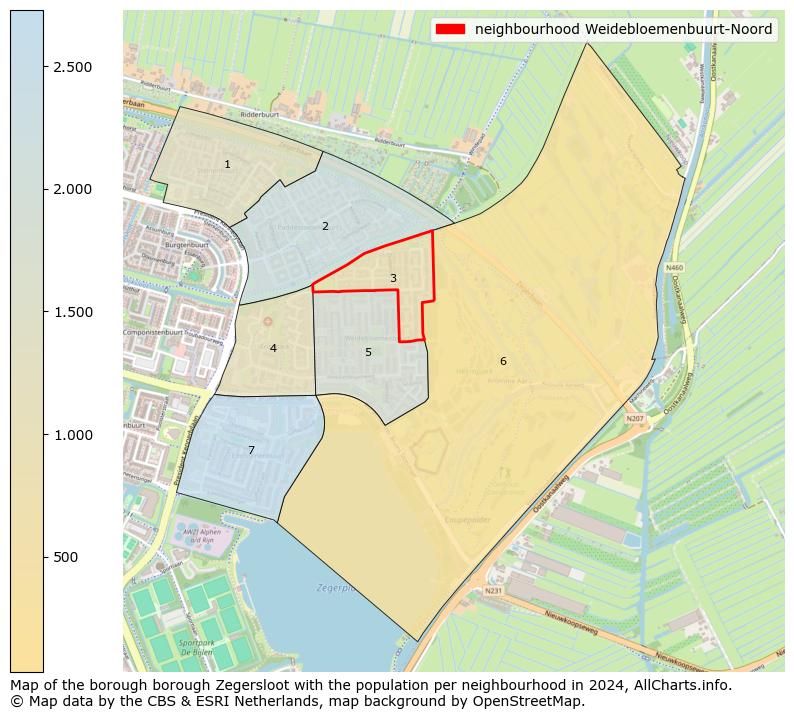 Image of the neighbourhood Weidebloemenbuurt-Noord at the map. This image is used as introduction to this page. This page shows a lot of information about the population in the neighbourhood Weidebloemenbuurt-Noord (such as the distribution by age groups of the residents, the composition of households, whether inhabitants are natives or Dutch with an immigration background, data about the houses (numbers, types, price development, use, type of property, ...) and more (car ownership, energy consumption, ...) based on open data from the Dutch Central Bureau of Statistics and various other sources!