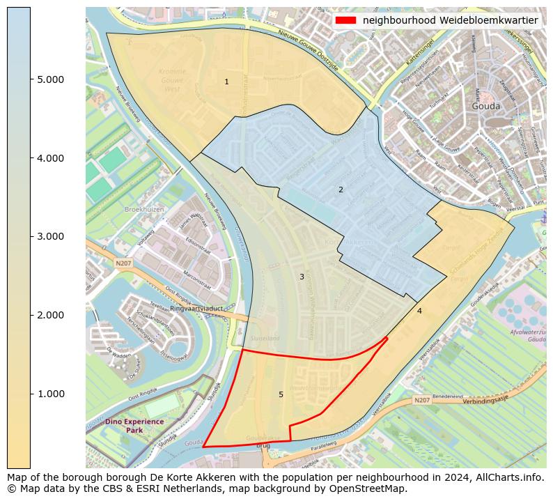 Image of the neighbourhood Weidebloemkwartier at the map. This image is used as introduction to this page. This page shows a lot of information about the population in the neighbourhood Weidebloemkwartier (such as the distribution by age groups of the residents, the composition of households, whether inhabitants are natives or Dutch with an immigration background, data about the houses (numbers, types, price development, use, type of property, ...) and more (car ownership, energy consumption, ...) based on open data from the Dutch Central Bureau of Statistics and various other sources!