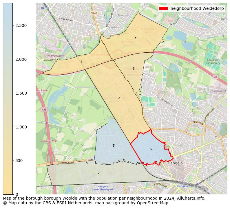 Image of the neighbourhood Weidedorp at the map. This image is used as introduction to this page. This page shows a lot of information about the population in the neighbourhood Weidedorp (such as the distribution by age groups of the residents, the composition of households, whether inhabitants are natives or Dutch with an immigration background, data about the houses (numbers, types, price development, use, type of property, ...) and more (car ownership, energy consumption, ...) based on open data from the Dutch Central Bureau of Statistics and various other sources!