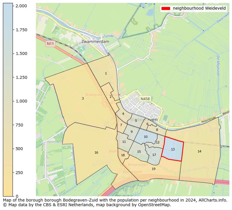 Image of the neighbourhood Weideveld at the map. This image is used as introduction to this page. This page shows a lot of information about the population in the neighbourhood Weideveld (such as the distribution by age groups of the residents, the composition of households, whether inhabitants are natives or Dutch with an immigration background, data about the houses (numbers, types, price development, use, type of property, ...) and more (car ownership, energy consumption, ...) based on open data from the Dutch Central Bureau of Statistics and various other sources!