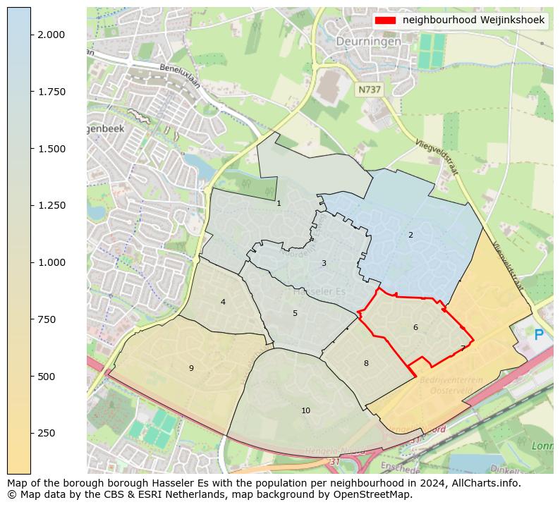 Image of the neighbourhood Weijinkshoek at the map. This image is used as introduction to this page. This page shows a lot of information about the population in the neighbourhood Weijinkshoek (such as the distribution by age groups of the residents, the composition of households, whether inhabitants are natives or Dutch with an immigration background, data about the houses (numbers, types, price development, use, type of property, ...) and more (car ownership, energy consumption, ...) based on open data from the Dutch Central Bureau of Statistics and various other sources!