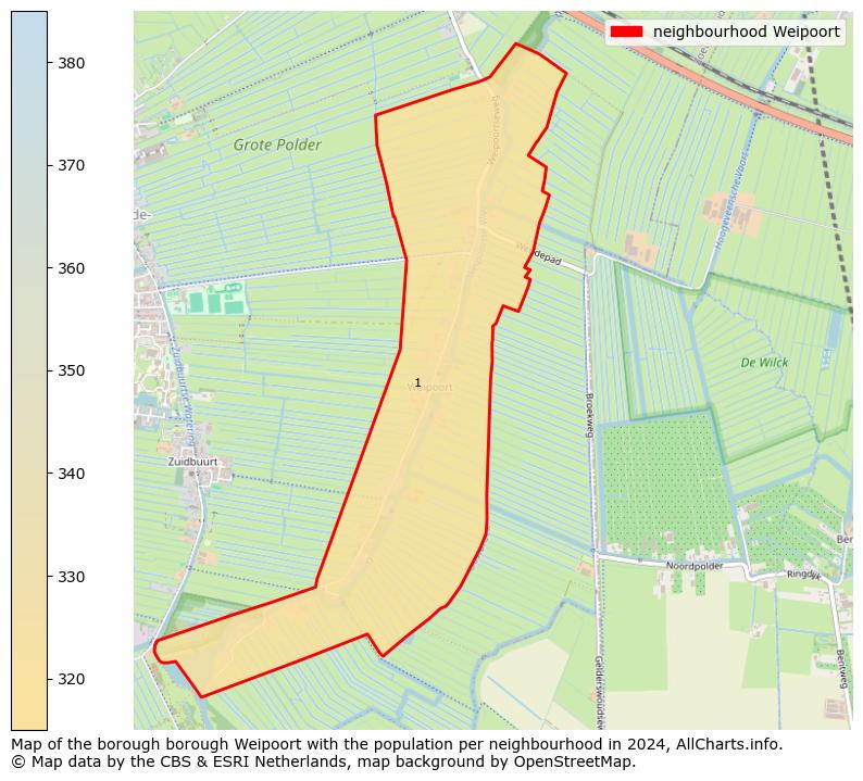 Image of the neighbourhood Weipoort at the map. This image is used as introduction to this page. This page shows a lot of information about the population in the neighbourhood Weipoort (such as the distribution by age groups of the residents, the composition of households, whether inhabitants are natives or Dutch with an immigration background, data about the houses (numbers, types, price development, use, type of property, ...) and more (car ownership, energy consumption, ...) based on open data from the Dutch Central Bureau of Statistics and various other sources!