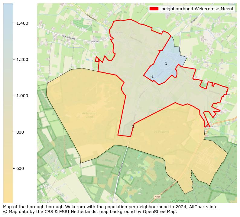 Image of the neighbourhood Wekeromse Meent at the map. This image is used as introduction to this page. This page shows a lot of information about the population in the neighbourhood Wekeromse Meent (such as the distribution by age groups of the residents, the composition of households, whether inhabitants are natives or Dutch with an immigration background, data about the houses (numbers, types, price development, use, type of property, ...) and more (car ownership, energy consumption, ...) based on open data from the Dutch Central Bureau of Statistics and various other sources!