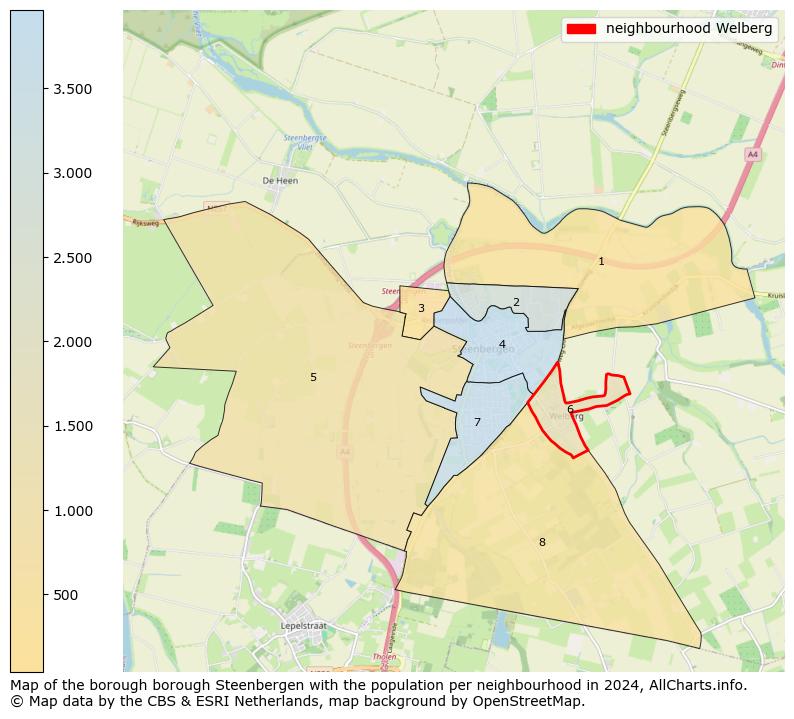 Image of the neighbourhood Welberg at the map. This image is used as introduction to this page. This page shows a lot of information about the population in the neighbourhood Welberg (such as the distribution by age groups of the residents, the composition of households, whether inhabitants are natives or Dutch with an immigration background, data about the houses (numbers, types, price development, use, type of property, ...) and more (car ownership, energy consumption, ...) based on open data from the Dutch Central Bureau of Statistics and various other sources!