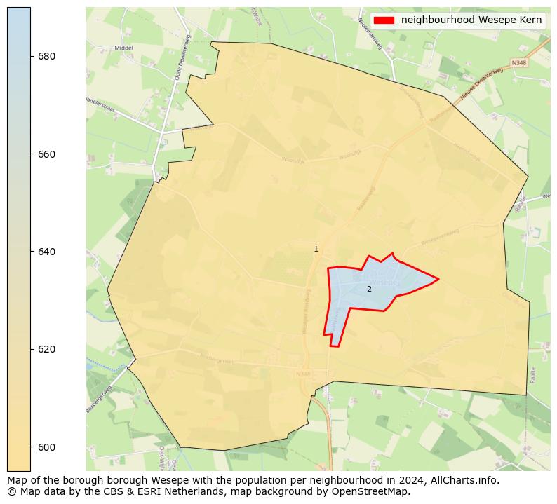 Image of the neighbourhood Wesepe Kern at the map. This image is used as introduction to this page. This page shows a lot of information about the population in the neighbourhood Wesepe Kern (such as the distribution by age groups of the residents, the composition of households, whether inhabitants are natives or Dutch with an immigration background, data about the houses (numbers, types, price development, use, type of property, ...) and more (car ownership, energy consumption, ...) based on open data from the Dutch Central Bureau of Statistics and various other sources!