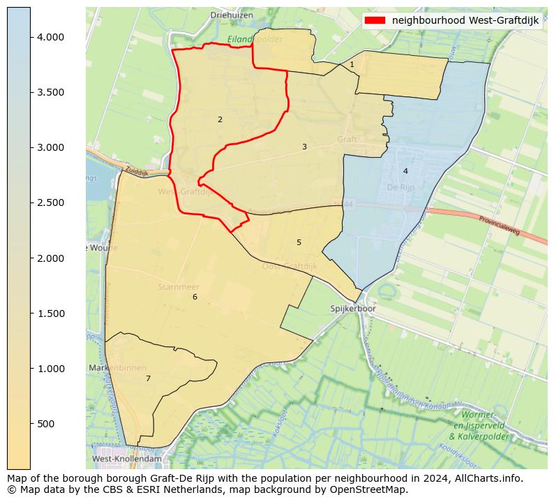 Image of the neighbourhood West-Graftdijk at the map. This image is used as introduction to this page. This page shows a lot of information about the population in the neighbourhood West-Graftdijk (such as the distribution by age groups of the residents, the composition of households, whether inhabitants are natives or Dutch with an immigration background, data about the houses (numbers, types, price development, use, type of property, ...) and more (car ownership, energy consumption, ...) based on open data from the Dutch Central Bureau of Statistics and various other sources!