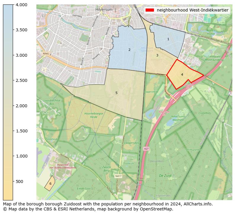 Image of the neighbourhood West-Indiëkwartier at the map. This image is used as introduction to this page. This page shows a lot of information about the population in the neighbourhood West-Indiëkwartier (such as the distribution by age groups of the residents, the composition of households, whether inhabitants are natives or Dutch with an immigration background, data about the houses (numbers, types, price development, use, type of property, ...) and more (car ownership, energy consumption, ...) based on open data from the Dutch Central Bureau of Statistics and various other sources!