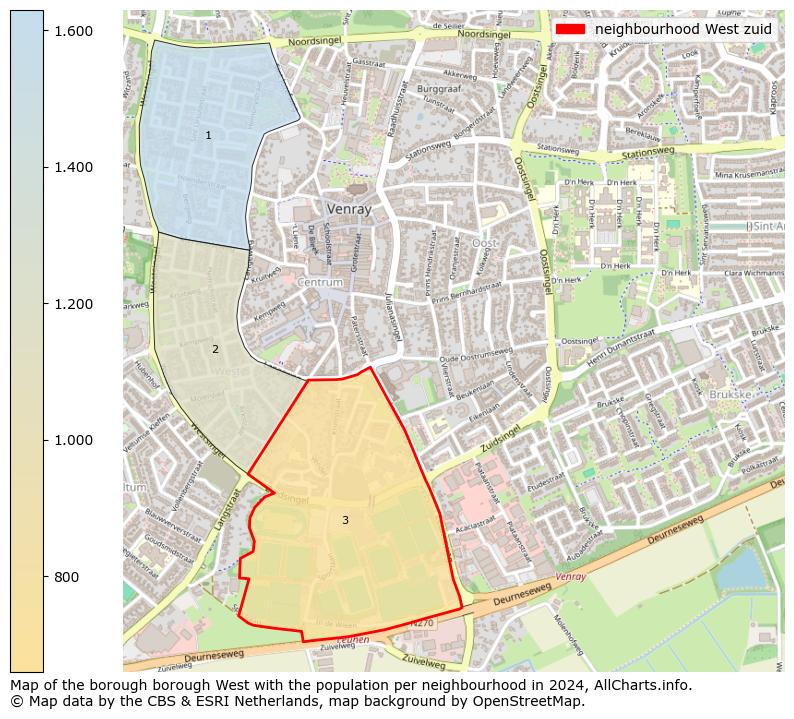 Image of the neighbourhood West zuid at the map. This image is used as introduction to this page. This page shows a lot of information about the population in the neighbourhood West zuid (such as the distribution by age groups of the residents, the composition of households, whether inhabitants are natives or Dutch with an immigration background, data about the houses (numbers, types, price development, use, type of property, ...) and more (car ownership, energy consumption, ...) based on open data from the Dutch Central Bureau of Statistics and various other sources!