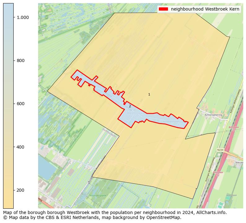 Image of the neighbourhood Westbroek Kern at the map. This image is used as introduction to this page. This page shows a lot of information about the population in the neighbourhood Westbroek Kern (such as the distribution by age groups of the residents, the composition of households, whether inhabitants are natives or Dutch with an immigration background, data about the houses (numbers, types, price development, use, type of property, ...) and more (car ownership, energy consumption, ...) based on open data from the Dutch Central Bureau of Statistics and various other sources!