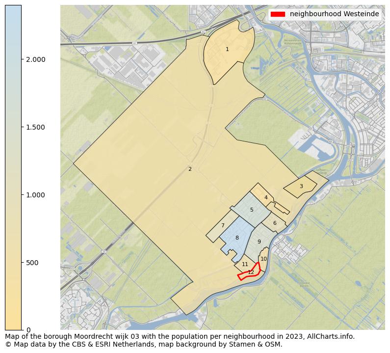 Map of the borough Moordrecht wijk 03 with the population per neighbourhood in 2023. This page shows a lot of information about residents (such as the distribution by age groups, family composition, gender, native or Dutch with an immigration background, ...), homes (numbers, types, price development, use, type of property, ...) and more (car ownership, energy consumption, ...) based on open data from the Dutch Central Bureau of Statistics and various other sources!
