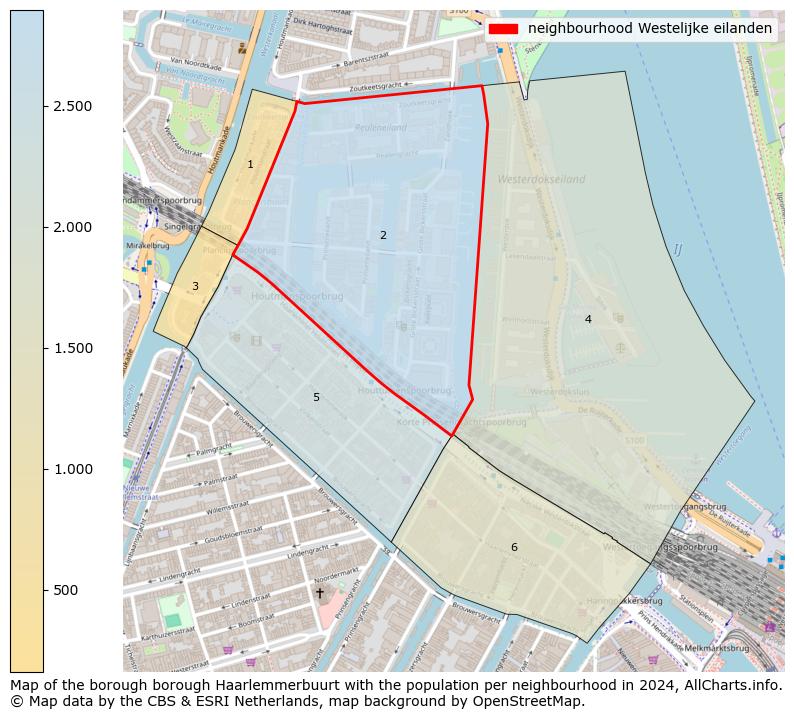 Image of the neighbourhood Westelijke eilanden at the map. This image is used as introduction to this page. This page shows a lot of information about the population in the neighbourhood Westelijke eilanden (such as the distribution by age groups of the residents, the composition of households, whether inhabitants are natives or Dutch with an immigration background, data about the houses (numbers, types, price development, use, type of property, ...) and more (car ownership, energy consumption, ...) based on open data from the Dutch Central Bureau of Statistics and various other sources!