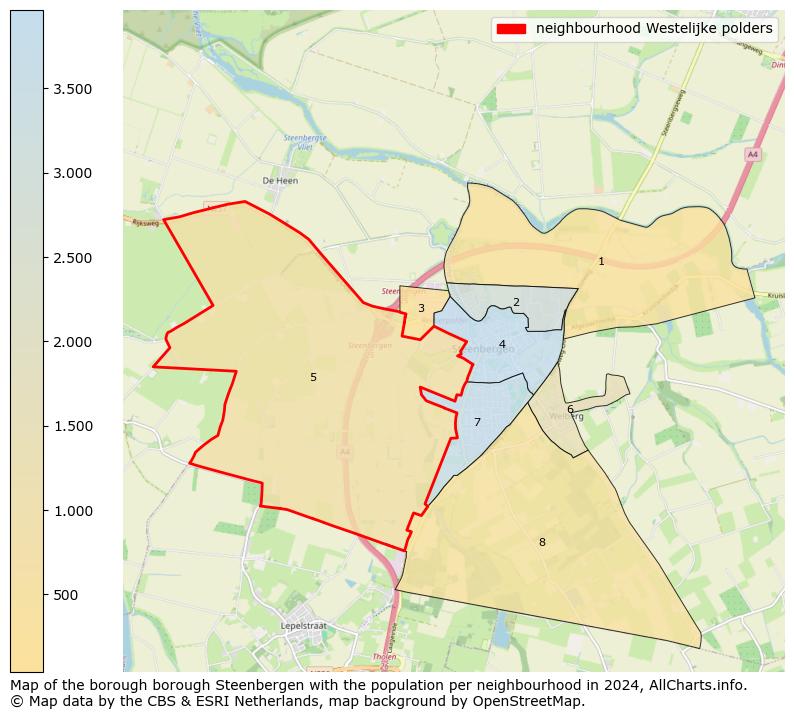 Image of the neighbourhood Westelijke polders at the map. This image is used as introduction to this page. This page shows a lot of information about the population in the neighbourhood Westelijke polders (such as the distribution by age groups of the residents, the composition of households, whether inhabitants are natives or Dutch with an immigration background, data about the houses (numbers, types, price development, use, type of property, ...) and more (car ownership, energy consumption, ...) based on open data from the Dutch Central Bureau of Statistics and various other sources!