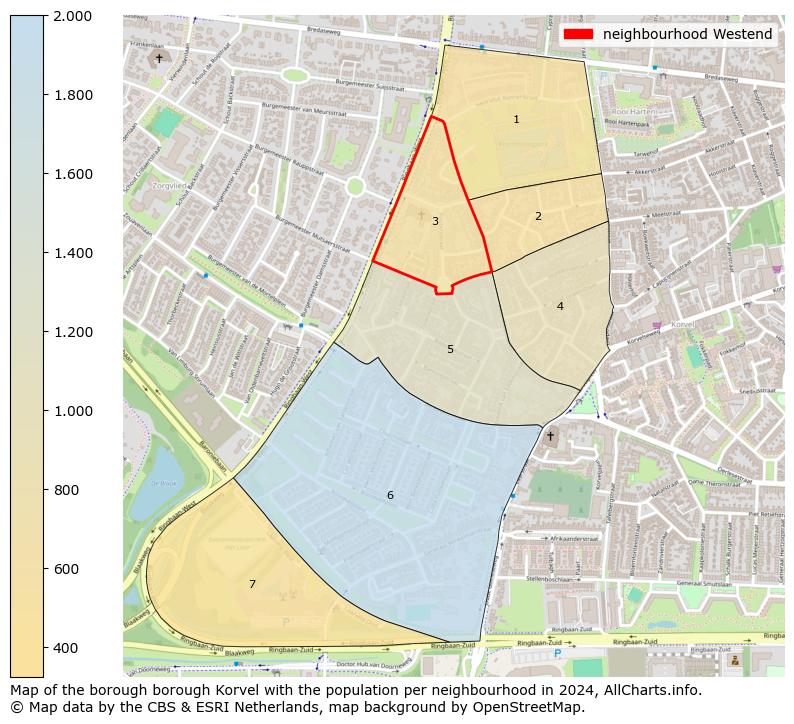 Image of the neighbourhood Westend at the map. This image is used as introduction to this page. This page shows a lot of information about the population in the neighbourhood Westend (such as the distribution by age groups of the residents, the composition of households, whether inhabitants are natives or Dutch with an immigration background, data about the houses (numbers, types, price development, use, type of property, ...) and more (car ownership, energy consumption, ...) based on open data from the Dutch Central Bureau of Statistics and various other sources!