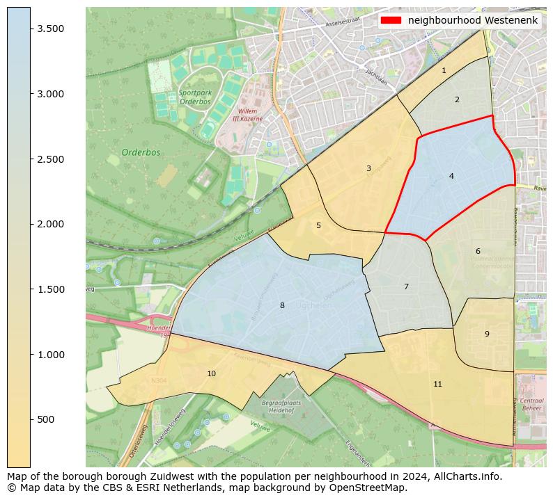 Image of the neighbourhood Westenenk at the map. This image is used as introduction to this page. This page shows a lot of information about the population in the neighbourhood Westenenk (such as the distribution by age groups of the residents, the composition of households, whether inhabitants are natives or Dutch with an immigration background, data about the houses (numbers, types, price development, use, type of property, ...) and more (car ownership, energy consumption, ...) based on open data from the Dutch Central Bureau of Statistics and various other sources!