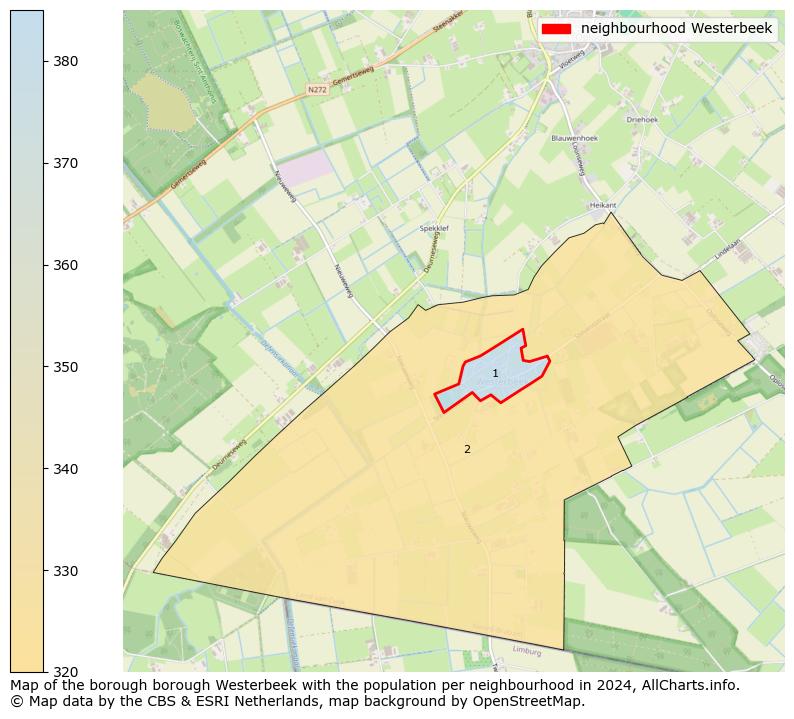 Image of the neighbourhood Westerbeek at the map. This image is used as introduction to this page. This page shows a lot of information about the population in the neighbourhood Westerbeek (such as the distribution by age groups of the residents, the composition of households, whether inhabitants are natives or Dutch with an immigration background, data about the houses (numbers, types, price development, use, type of property, ...) and more (car ownership, energy consumption, ...) based on open data from the Dutch Central Bureau of Statistics and various other sources!