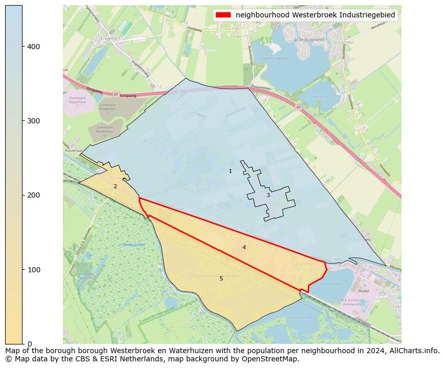 Image of the neighbourhood Westerbroek Industriegebied at the map. This image is used as introduction to this page. This page shows a lot of information about the population in the neighbourhood Westerbroek Industriegebied (such as the distribution by age groups of the residents, the composition of households, whether inhabitants are natives or Dutch with an immigration background, data about the houses (numbers, types, price development, use, type of property, ...) and more (car ownership, energy consumption, ...) based on open data from the Dutch Central Bureau of Statistics and various other sources!