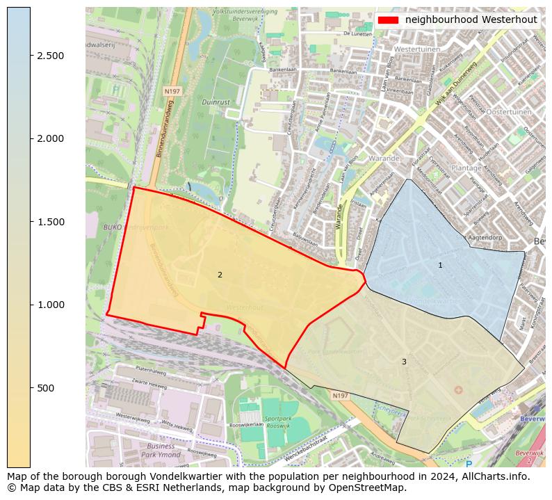 Image of the neighbourhood Westerhout at the map. This image is used as introduction to this page. This page shows a lot of information about the population in the neighbourhood Westerhout (such as the distribution by age groups of the residents, the composition of households, whether inhabitants are natives or Dutch with an immigration background, data about the houses (numbers, types, price development, use, type of property, ...) and more (car ownership, energy consumption, ...) based on open data from the Dutch Central Bureau of Statistics and various other sources!