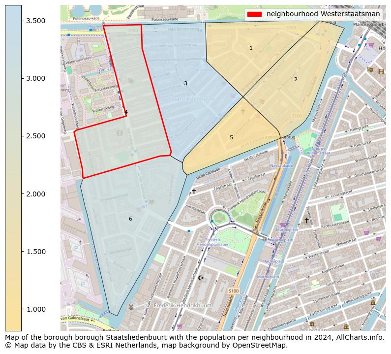 Image of the neighbourhood Westerstaatsman at the map. This image is used as introduction to this page. This page shows a lot of information about the population in the neighbourhood Westerstaatsman (such as the distribution by age groups of the residents, the composition of households, whether inhabitants are natives or Dutch with an immigration background, data about the houses (numbers, types, price development, use, type of property, ...) and more (car ownership, energy consumption, ...) based on open data from the Dutch Central Bureau of Statistics and various other sources!