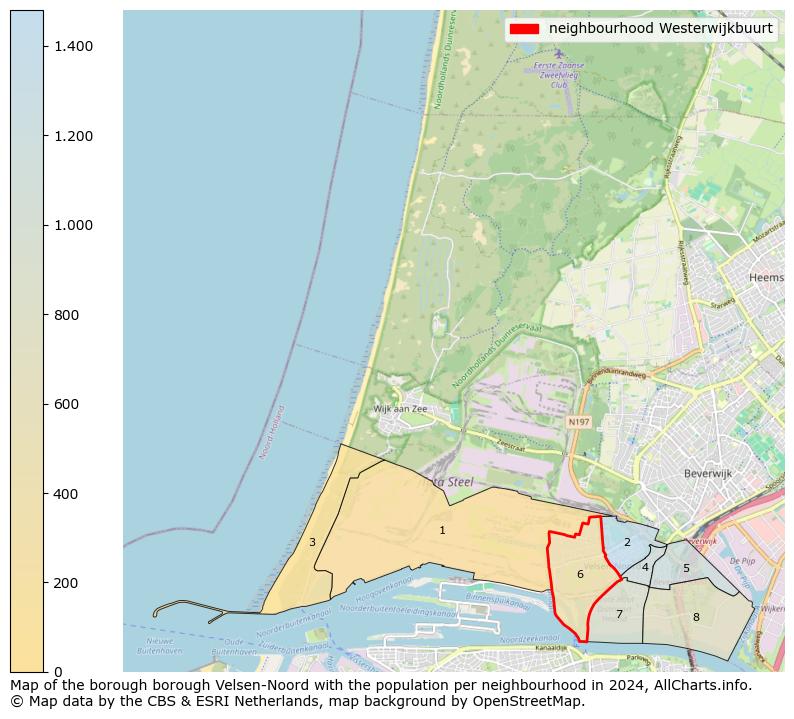 Image of the neighbourhood Westerwijkbuurt at the map. This image is used as introduction to this page. This page shows a lot of information about the population in the neighbourhood Westerwijkbuurt (such as the distribution by age groups of the residents, the composition of households, whether inhabitants are natives or Dutch with an immigration background, data about the houses (numbers, types, price development, use, type of property, ...) and more (car ownership, energy consumption, ...) based on open data from the Dutch Central Bureau of Statistics and various other sources!