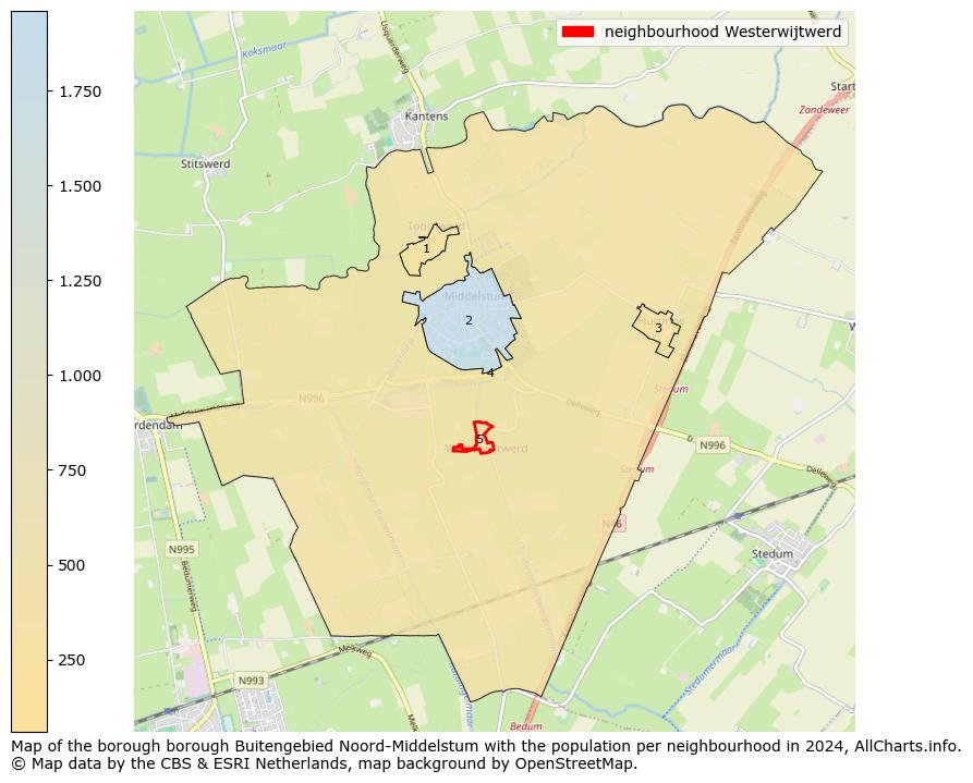 Image of the neighbourhood Westerwijtwerd at the map. This image is used as introduction to this page. This page shows a lot of information about the population in the neighbourhood Westerwijtwerd (such as the distribution by age groups of the residents, the composition of households, whether inhabitants are natives or Dutch with an immigration background, data about the houses (numbers, types, price development, use, type of property, ...) and more (car ownership, energy consumption, ...) based on open data from the Dutch Central Bureau of Statistics and various other sources!