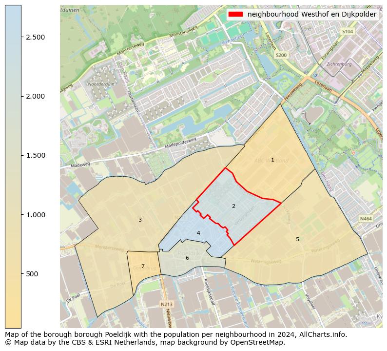 Image of the neighbourhood Westhof en Dijkpolder at the map. This image is used as introduction to this page. This page shows a lot of information about the population in the neighbourhood Westhof en Dijkpolder (such as the distribution by age groups of the residents, the composition of households, whether inhabitants are natives or Dutch with an immigration background, data about the houses (numbers, types, price development, use, type of property, ...) and more (car ownership, energy consumption, ...) based on open data from the Dutch Central Bureau of Statistics and various other sources!