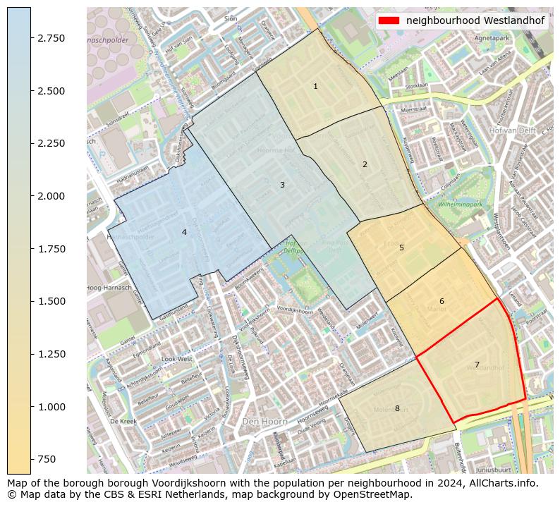 Image of the neighbourhood Westlandhof at the map. This image is used as introduction to this page. This page shows a lot of information about the population in the neighbourhood Westlandhof (such as the distribution by age groups of the residents, the composition of households, whether inhabitants are natives or Dutch with an immigration background, data about the houses (numbers, types, price development, use, type of property, ...) and more (car ownership, energy consumption, ...) based on open data from the Dutch Central Bureau of Statistics and various other sources!