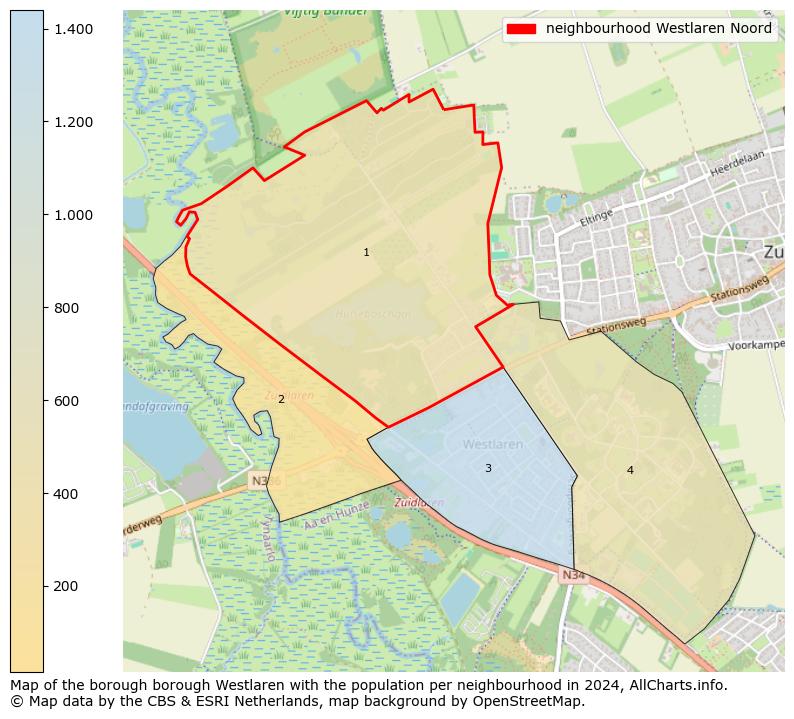 Image of the neighbourhood Westlaren Noord at the map. This image is used as introduction to this page. This page shows a lot of information about the population in the neighbourhood Westlaren Noord (such as the distribution by age groups of the residents, the composition of households, whether inhabitants are natives or Dutch with an immigration background, data about the houses (numbers, types, price development, use, type of property, ...) and more (car ownership, energy consumption, ...) based on open data from the Dutch Central Bureau of Statistics and various other sources!