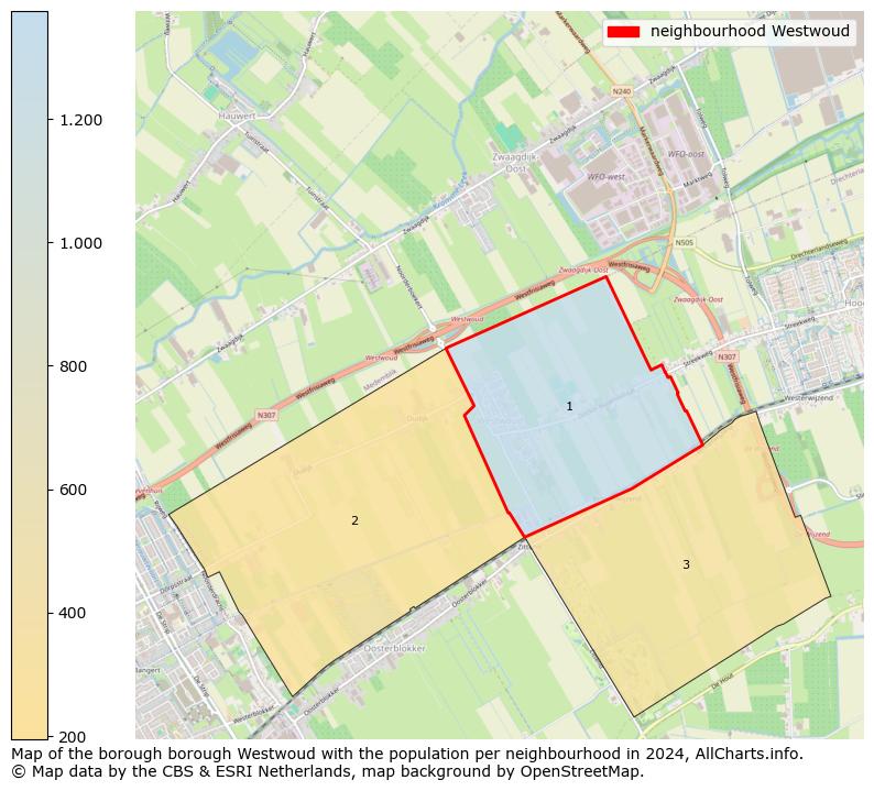 Image of the neighbourhood Westwoud at the map. This image is used as introduction to this page. This page shows a lot of information about the population in the neighbourhood Westwoud (such as the distribution by age groups of the residents, the composition of households, whether inhabitants are natives or Dutch with an immigration background, data about the houses (numbers, types, price development, use, type of property, ...) and more (car ownership, energy consumption, ...) based on open data from the Dutch Central Bureau of Statistics and various other sources!