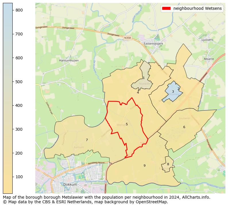 Image of the neighbourhood Wetsens at the map. This image is used as introduction to this page. This page shows a lot of information about the population in the neighbourhood Wetsens (such as the distribution by age groups of the residents, the composition of households, whether inhabitants are natives or Dutch with an immigration background, data about the houses (numbers, types, price development, use, type of property, ...) and more (car ownership, energy consumption, ...) based on open data from the Dutch Central Bureau of Statistics and various other sources!