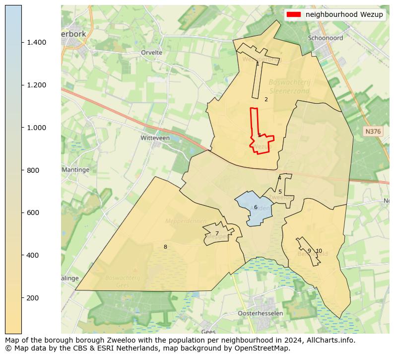 Image of the neighbourhood Wezup at the map. This image is used as introduction to this page. This page shows a lot of information about the population in the neighbourhood Wezup (such as the distribution by age groups of the residents, the composition of households, whether inhabitants are natives or Dutch with an immigration background, data about the houses (numbers, types, price development, use, type of property, ...) and more (car ownership, energy consumption, ...) based on open data from the Dutch Central Bureau of Statistics and various other sources!