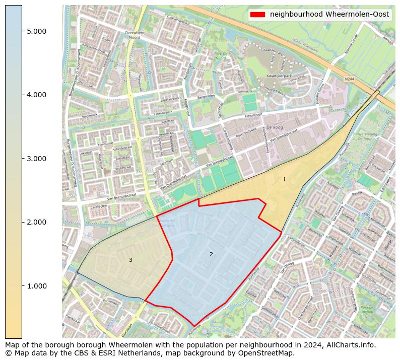 Image of the neighbourhood Wheermolen-Oost at the map. This image is used as introduction to this page. This page shows a lot of information about the population in the neighbourhood Wheermolen-Oost (such as the distribution by age groups of the residents, the composition of households, whether inhabitants are natives or Dutch with an immigration background, data about the houses (numbers, types, price development, use, type of property, ...) and more (car ownership, energy consumption, ...) based on open data from the Dutch Central Bureau of Statistics and various other sources!