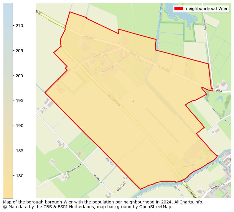 Image of the neighbourhood Wier at the map. This image is used as introduction to this page. This page shows a lot of information about the population in the neighbourhood Wier (such as the distribution by age groups of the residents, the composition of households, whether inhabitants are natives or Dutch with an immigration background, data about the houses (numbers, types, price development, use, type of property, ...) and more (car ownership, energy consumption, ...) based on open data from the Dutch Central Bureau of Statistics and various other sources!