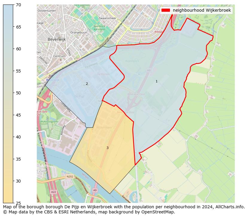 Image of the neighbourhood Wijkerbroek at the map. This image is used as introduction to this page. This page shows a lot of information about the population in the neighbourhood Wijkerbroek (such as the distribution by age groups of the residents, the composition of households, whether inhabitants are natives or Dutch with an immigration background, data about the houses (numbers, types, price development, use, type of property, ...) and more (car ownership, energy consumption, ...) based on open data from the Dutch Central Bureau of Statistics and various other sources!