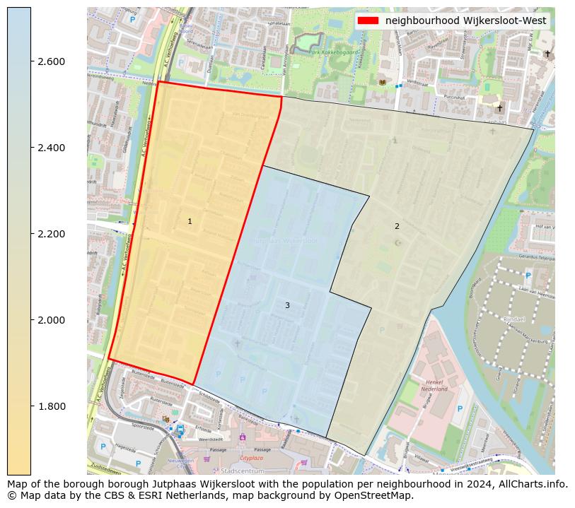 Image of the neighbourhood Wijkersloot-West at the map. This image is used as introduction to this page. This page shows a lot of information about the population in the neighbourhood Wijkersloot-West (such as the distribution by age groups of the residents, the composition of households, whether inhabitants are natives or Dutch with an immigration background, data about the houses (numbers, types, price development, use, type of property, ...) and more (car ownership, energy consumption, ...) based on open data from the Dutch Central Bureau of Statistics and various other sources!