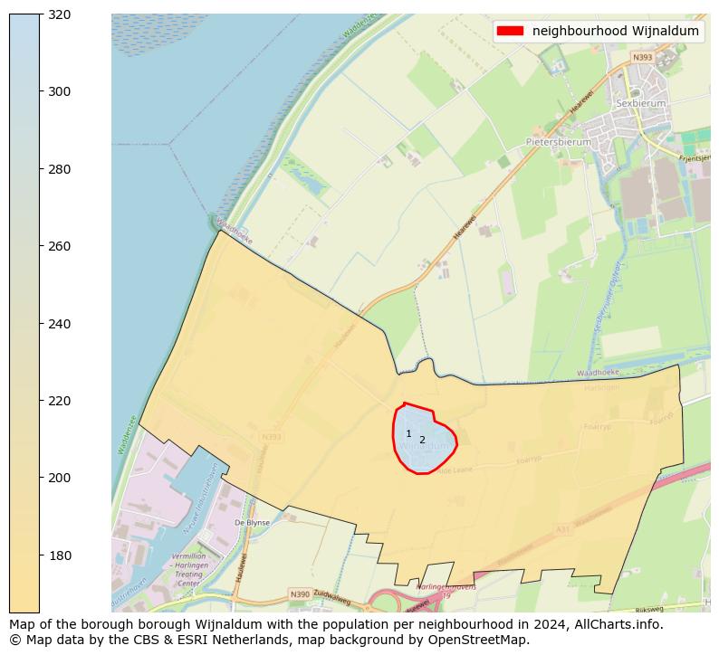 Image of the neighbourhood Wijnaldum at the map. This image is used as introduction to this page. This page shows a lot of information about the population in the neighbourhood Wijnaldum (such as the distribution by age groups of the residents, the composition of households, whether inhabitants are natives or Dutch with an immigration background, data about the houses (numbers, types, price development, use, type of property, ...) and more (car ownership, energy consumption, ...) based on open data from the Dutch Central Bureau of Statistics and various other sources!