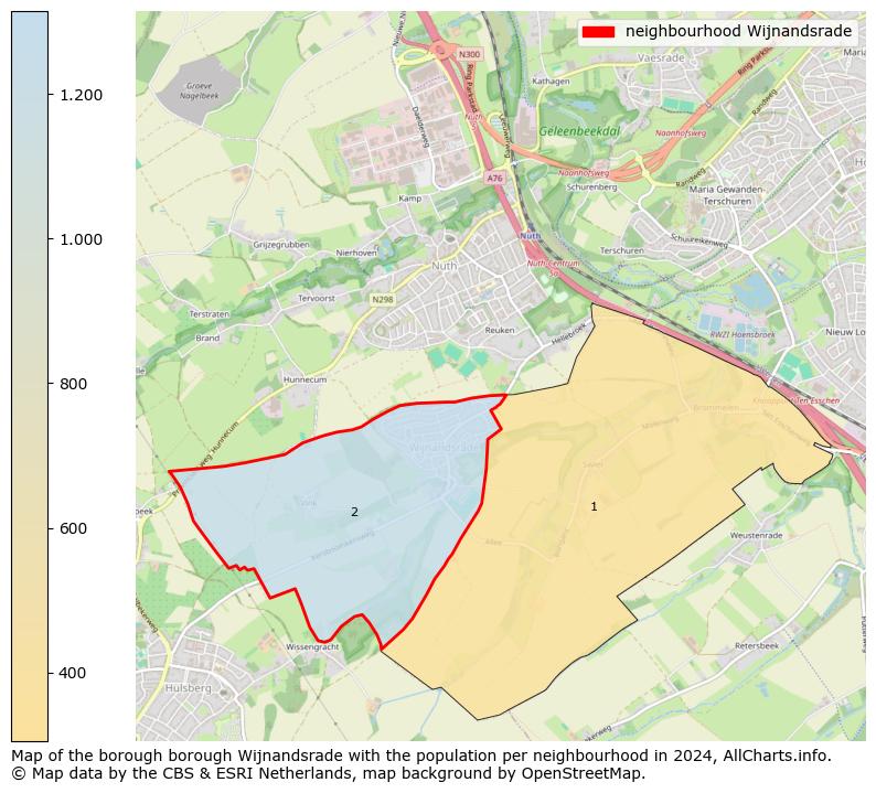 Image of the neighbourhood Wijnandsrade at the map. This image is used as introduction to this page. This page shows a lot of information about the population in the neighbourhood Wijnandsrade (such as the distribution by age groups of the residents, the composition of households, whether inhabitants are natives or Dutch with an immigration background, data about the houses (numbers, types, price development, use, type of property, ...) and more (car ownership, energy consumption, ...) based on open data from the Dutch Central Bureau of Statistics and various other sources!