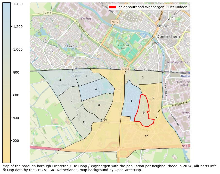 Image of the neighbourhood Wijnbergen - Het Midden at the map. This image is used as introduction to this page. This page shows a lot of information about the population in the neighbourhood Wijnbergen - Het Midden (such as the distribution by age groups of the residents, the composition of households, whether inhabitants are natives or Dutch with an immigration background, data about the houses (numbers, types, price development, use, type of property, ...) and more (car ownership, energy consumption, ...) based on open data from the Dutch Central Bureau of Statistics and various other sources!