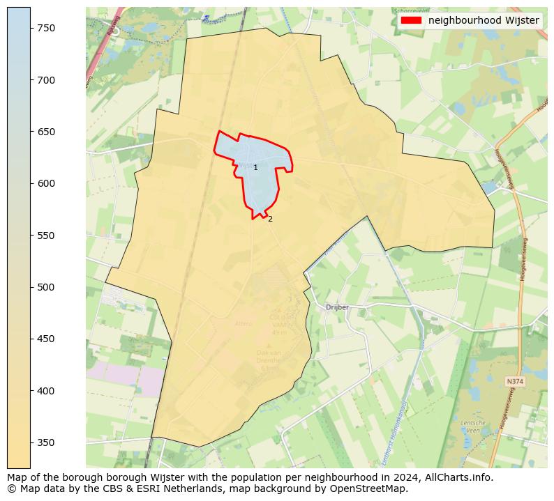 Image of the neighbourhood Wijster at the map. This image is used as introduction to this page. This page shows a lot of information about the population in the neighbourhood Wijster (such as the distribution by age groups of the residents, the composition of households, whether inhabitants are natives or Dutch with an immigration background, data about the houses (numbers, types, price development, use, type of property, ...) and more (car ownership, energy consumption, ...) based on open data from the Dutch Central Bureau of Statistics and various other sources!