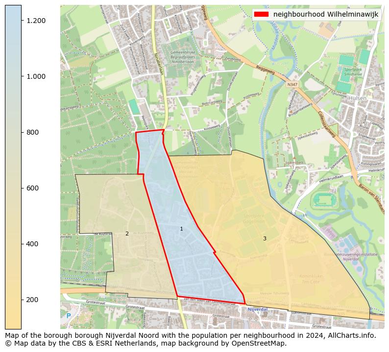 Image of the neighbourhood Wilhelminawijk at the map. This image is used as introduction to this page. This page shows a lot of information about the population in the neighbourhood Wilhelminawijk (such as the distribution by age groups of the residents, the composition of households, whether inhabitants are natives or Dutch with an immigration background, data about the houses (numbers, types, price development, use, type of property, ...) and more (car ownership, energy consumption, ...) based on open data from the Dutch Central Bureau of Statistics and various other sources!