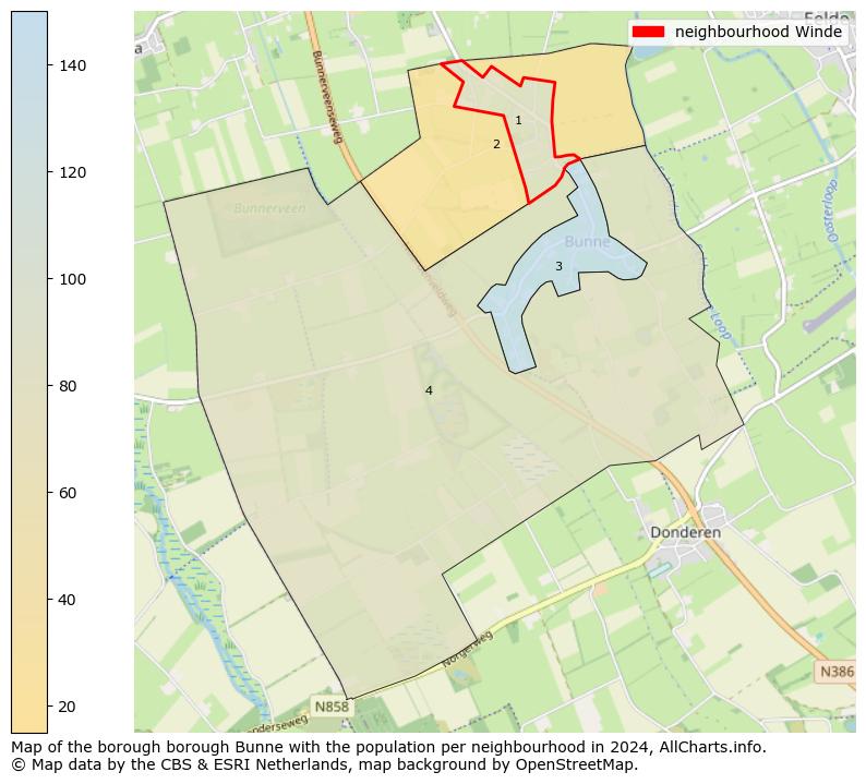 Image of the neighbourhood Winde at the map. This image is used as introduction to this page. This page shows a lot of information about the population in the neighbourhood Winde (such as the distribution by age groups of the residents, the composition of households, whether inhabitants are natives or Dutch with an immigration background, data about the houses (numbers, types, price development, use, type of property, ...) and more (car ownership, energy consumption, ...) based on open data from the Dutch Central Bureau of Statistics and various other sources!