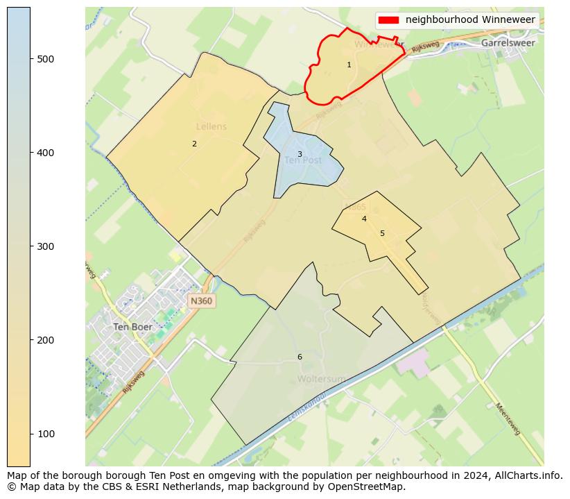 Image of the neighbourhood Winneweer at the map. This image is used as introduction to this page. This page shows a lot of information about the population in the neighbourhood Winneweer (such as the distribution by age groups of the residents, the composition of households, whether inhabitants are natives or Dutch with an immigration background, data about the houses (numbers, types, price development, use, type of property, ...) and more (car ownership, energy consumption, ...) based on open data from the Dutch Central Bureau of Statistics and various other sources!