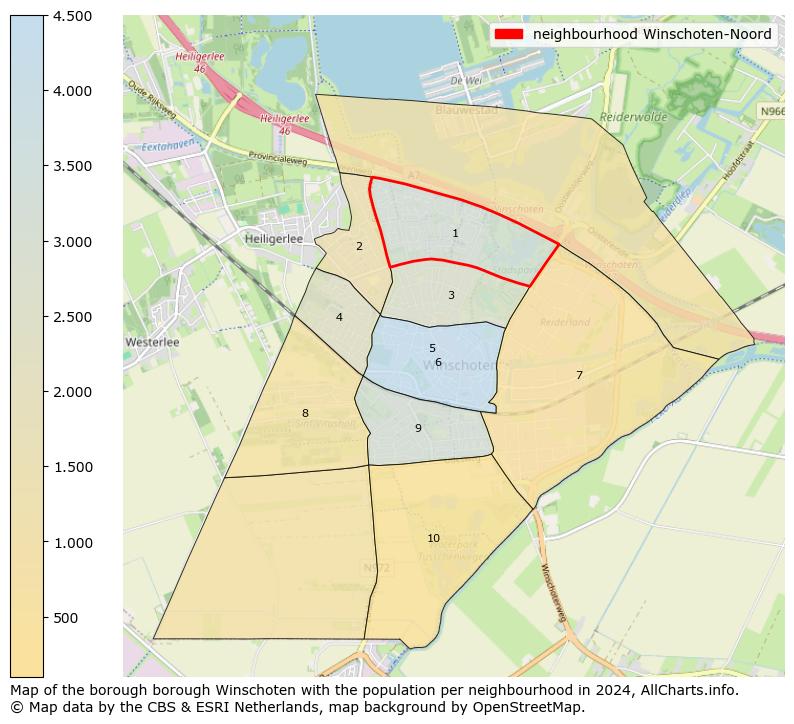 Image of the neighbourhood Winschoten-Noord at the map. This image is used as introduction to this page. This page shows a lot of information about the population in the neighbourhood Winschoten-Noord (such as the distribution by age groups of the residents, the composition of households, whether inhabitants are natives or Dutch with an immigration background, data about the houses (numbers, types, price development, use, type of property, ...) and more (car ownership, energy consumption, ...) based on open data from the Dutch Central Bureau of Statistics and various other sources!